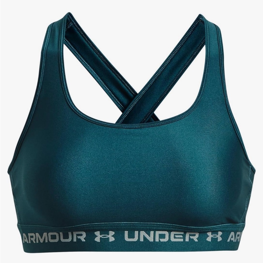 NWOT Under Armour Women's Crossback Mid Impact Sports Bra